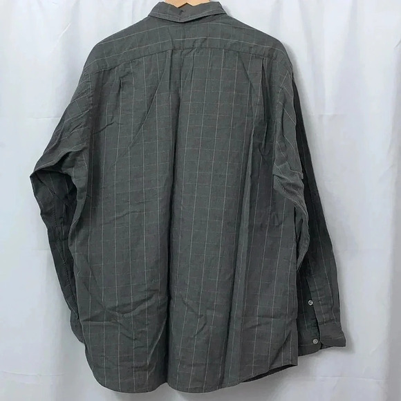 Men’s Polo By Ralph Lauren Long Sleeve Gray Plaid Button Down Shirt Size XL EUC - Picture 4 of 5